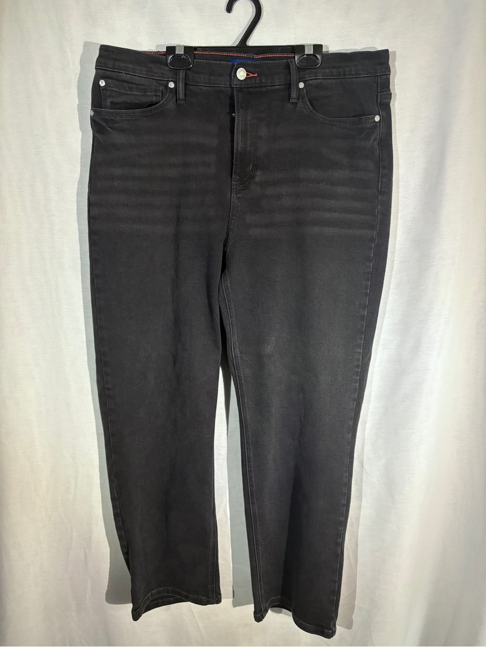 Scotch & Soda Amsterdam High Rise Straight Jeans Washed Black Size 16 | 36 Waist